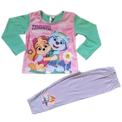 Image of Paw Patrol Girls Pawsome Friendship Pyjamas. 3 4 Years Multicolor