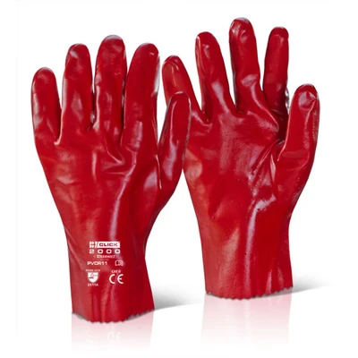 Image of PVC Gauntlet Red 11 Pack of 10