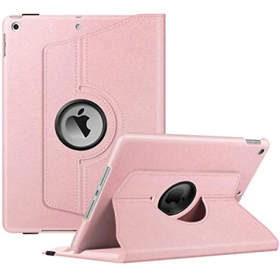 Image of Fintie Rotating Case for New iPad 7th Generation 10.2 Inch 2019 [Built in Pencil Holder] 360 Degree Smart Protective Stand Cover with Auto Sleep/Wake 10.2&quot; Tablet, Rose Gold