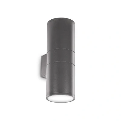 Image of Outdoor Up Down Wall Lamp 2 Lights Anthracite IP54, E27