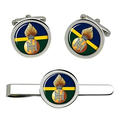 Image of Royal Highland Fusiliers, British Army Cufflinks and Tie Clip Set
