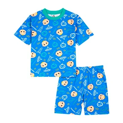 Image of CoComelon Baby Boys Pyjamas Short Toddler Pjs, Ages 9 Months to 5 Years, Official Merchandise (as8, age, 4_years, 5_years) Blue