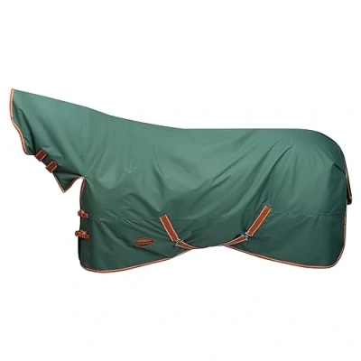 Image of WeatherBeeta ComFiTec Tyro Combo Neck Medium Horse Rug, Green/Burnt Orange/White, 5&#039;6