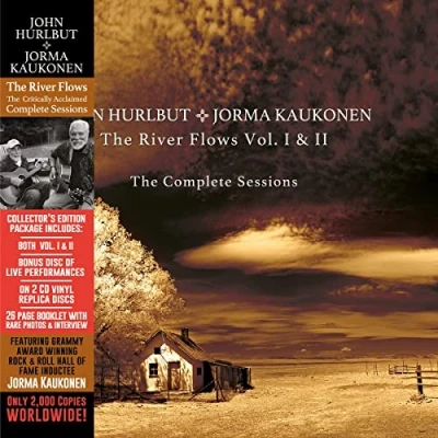 Image of Jorma Kaukonen The River Flows Vo. I &amp; II Complete Sessions 2021 USA 2 CD album set CFU01220