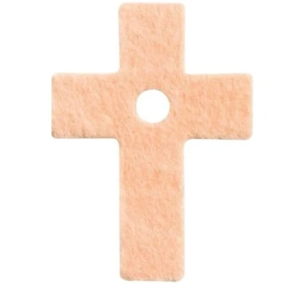 Image of Fleecy Web Latin Cross Corn Toe Protection Felt Pads Adhesive (60)