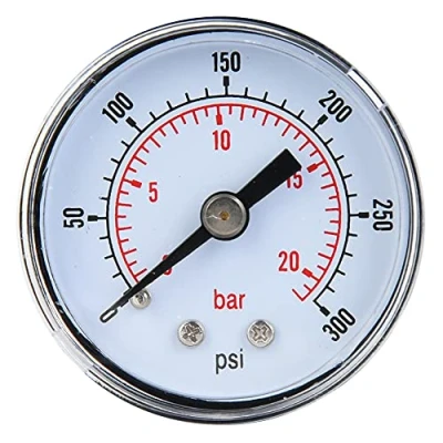 Image of Mechanical Pressure Gauge,1/8inch BSPT Back Connection Manometer for Air Oil Water Measurement (0 300psi,0 20bar)