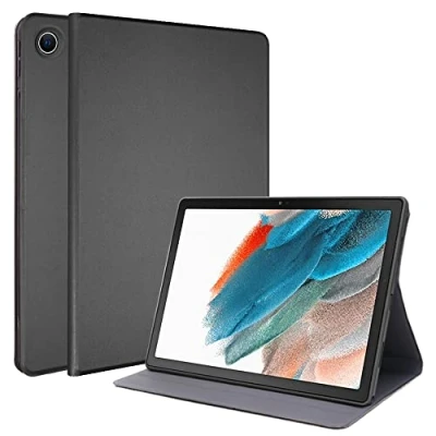 Image of TECHGEAR Smart Case for Samsung Galaxy Tab A8 10.5&quot; 2022 Release (SM X200 / SM X205) PU Leather Slim Stand Cover with Corner Protection [Auto Wake/Sleep] Grey
