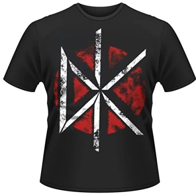 Image of Plastic Head Dead Kennedys Distressed Dk Logo Men&#039;s T Shirt Black Small