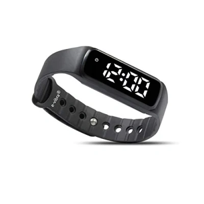 Image of e vibra Potty Training Watch Silent Vibrating Alarm Reminder with up to 8 Personal Alarms Kids &amp; Adult Medication (Black)