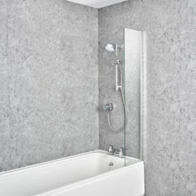 Image of Mira Elevate Static Bath Shower Screen Panel 300mm 5mm
