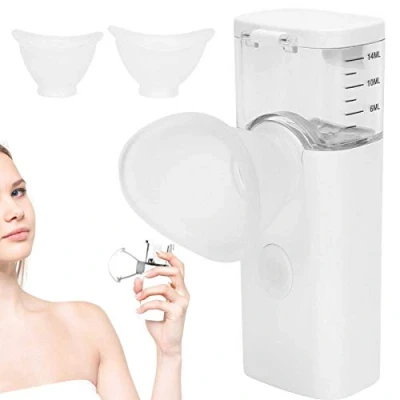 Image of Nano Eyes &amp; Face Mister, Facial Steamer, 2In1 Cool Steamer Hydrating Mist Spraye Mini Humidifier Handy Vaporizer Nebulizer Atomizer For Eye Care, Professional Cooling Against Dry Eyes(White)
