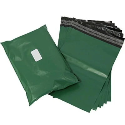 Image of Triplast 12 x 16 Inch Plastic Mailing Postal Bag Olive Green (Pack of 100)