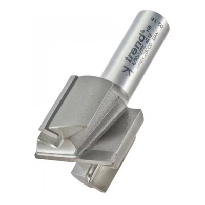 Image of Trend Professional Two Flute Router Cutter Bit, 1/2 Inch Shank, 31.8mm Cut Diameter &amp; 25mm Length, Tungsten Carbide Tipped, 4/90X1/2TC