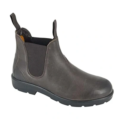 Image of Roamers Mens Waxy Leather Chelsea Boots (12 UK) (Brown)