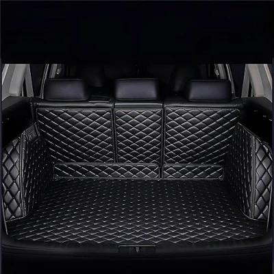 Image of Full Coverage Leather Boot Liner Mat for Mercedes Benz GLB 5 seats 2020 2021 2022 2023, Car Waterproof Interior Accessories,A