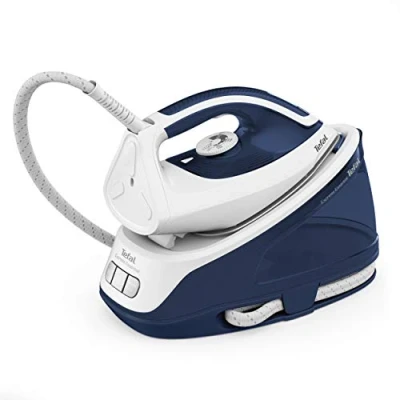 Image of Tefal Steam Generator Iron, Express Essential, 2200 W, White and Blue, SV6116