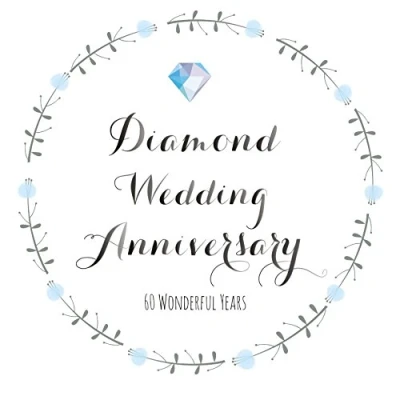 Image of Claire Giles Quill &quot;Diamond Wedding Anniversary&quot; Anniversary Card