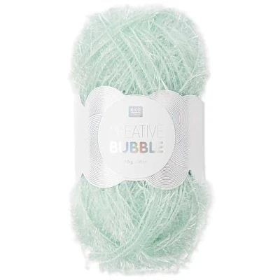 Image of Frida&#039;s Wollhaus Rico Design 50g Creative Bubble Sponge Yarn, Knitting, Crochet, 57 Colours, 008, Mint