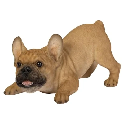 Image of Vivid Arts Active Pups Golden French Bulldog Ornament AP FRBD D