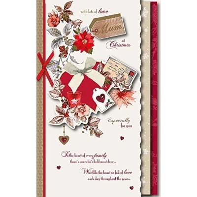 Image of Wishing Well Studios Hand Finished Christmas Card Mum