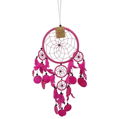 Image of VIE Naturals Capiz Dream Catcher 16 cm Pink, 16cm