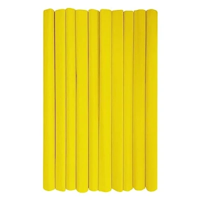 Image of Interdruk Crepe Paper Rolls for Kids, DIY and Decorations Pack of 10 Reels (50cm x 200cm, 28g/m2) 04 Yellow