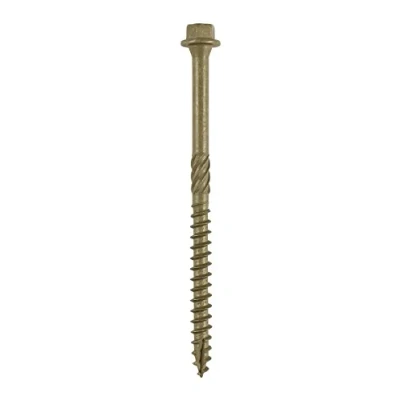 Image of TIMCO Timber Screws Hex Head Exterior Green 6.7 x 100 Pack of 6