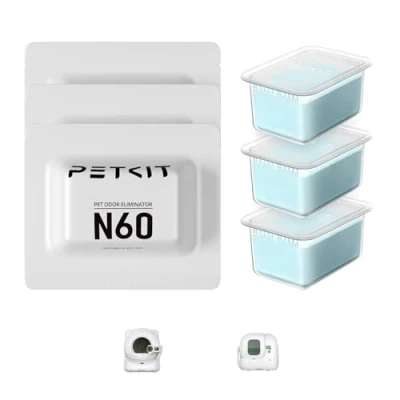 Image of PETKIT Odour Eliminator N60 for PUROBOT ULTRA and Max Pro Self Cleaning Cat Litter Tray, 3Pcs