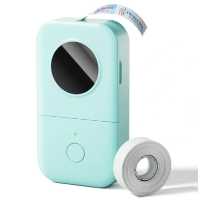 Image of Phomemo D30 Label Maker Machine, Portable Bluetooth Mini Printer, Smart Phone Handheld Thermal Sticker Small Labeler Multiple Templates Font Icon Inkless for Home Office