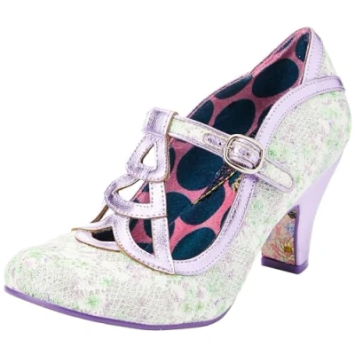 Image of Irregular Choice Nicely Done Fabric/PU Pale Lilac 42