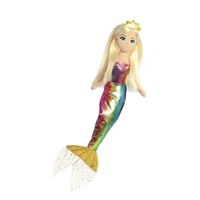 Image of Aurora, 33318, Sea Sparkles, Amanda Mermaid, 18In, Blonde, Soft Toy, for children, Multi Coloured