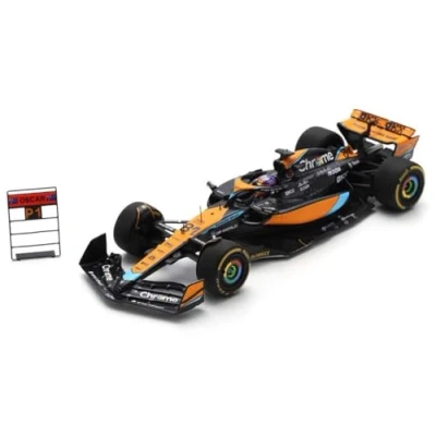 Image of Spark 1/43 Scale McLaren F1 Team Racing Car Model, Oscar Piastri, Qatar GP, 1st Place Sprint Race, 2023, Models