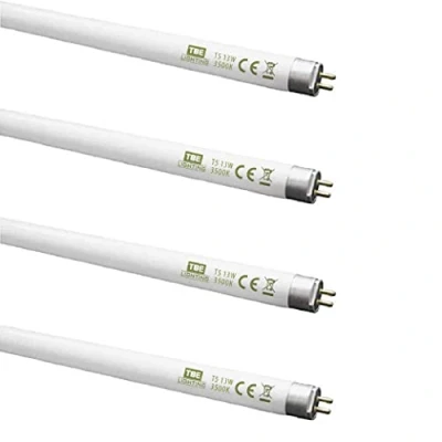 Image of TBE LIGHTING T5 13w Fluorescent Tube Lamps 517mm CFL Bulbs G5 2 Pin Base Fittings High Efficiency Lamps, Soft White 3500K (4 Pack)