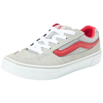 Image of Vans Caldrone Sneaker, Suede/MESH Charcoal/RED, 5.5 UK Child
