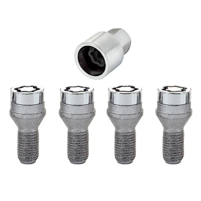 Image of 27566SU Wheel Lock Bolts SU for Fiat Ducato &gt;3,5t M16 x 1,5, cone seat, shaft length 30,0 mm, Overall 60,4 Hex size 21mm, Key diameter 25,8 mm