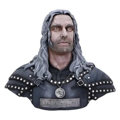 Image of Nemesis Now Officially Licensed The Witcher Geralt of Rivia Bust 39.5cm, Grey, 39.5m