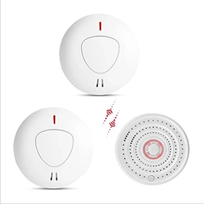 Image of fxo Interlinked Optical Smoke Alarm &amp; Heat Bundle x1 Wireless x2 Detector Fire Alarms Multipack with 10 Year Tamper Proof Battery Quick Alerts
