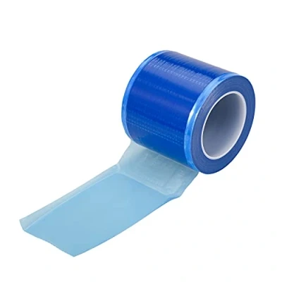 Image of Matory 1200 Pieces Barrier Film Blue Dispenser Dental Tattoo Protective PE Cover Wrap