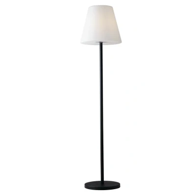 Image of Geco Outdoor Floor Lamp With Tappered Shade, Black, IP65, E27