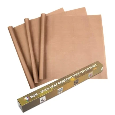 Image of MR.R 3 Packs 16&quot; x 20&quot; 0.11mm Heat Resistant Non Stick PTFE Teflon Sheet Reusable Craft Mat for Press Transfer Baking Cooking Ironing Printing