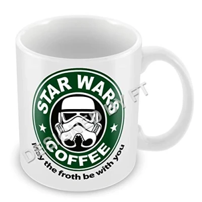 Image of FT &quot;Star Wars, Star Coffee&quot; Ceramic White 11oz Mug by