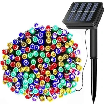 Image of rynli Solar Powered Fairy String Lights Outdoor, Colour 22M / 70Ft 200 LED, IP65 Waterproof 8 Mode Garden for Patio Yard, Light Ideal Wedding, Christmas