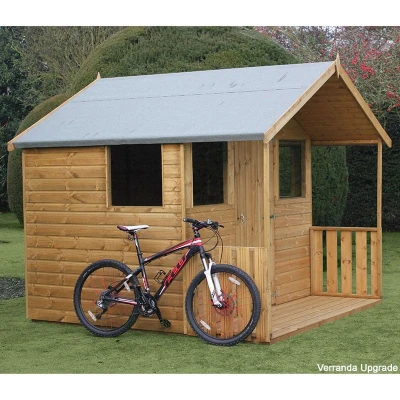 Image of 10&#039; x 8&#039; Traditional Shiplap Cabin Garden Shed (3.05m 2.44m)
