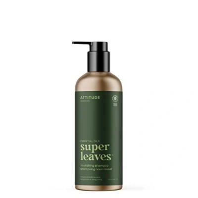 Image of ATTITUDE Hair Shampoo, EWG Verified, Plant and Mineral Based Ingredients, Vegan Beauty Personal Care Products, Refillable Aluminum Bottle, Nourishing, Bergamot Ylang Ylang, 473 ml