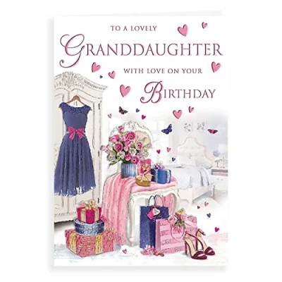 Image of Regal Publishing Traditional Birthday Card Granddaughter 9 x 6 inches