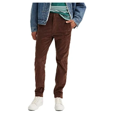 Image of Levi&#039;s Men&#039;s Xx Chino Standard Ii Trousers, Shaved Chocolate Cord Gd, 28W / 32L