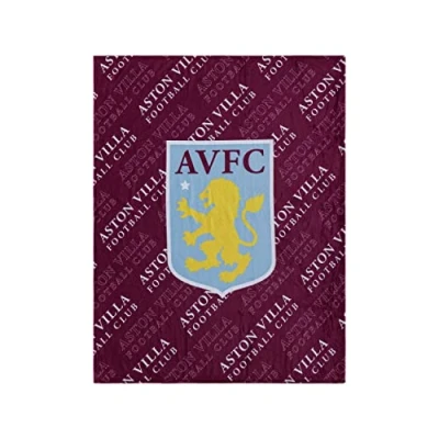 Image of FOCO Premier League Football Aston Villa Fan Bed Throw Blanket
