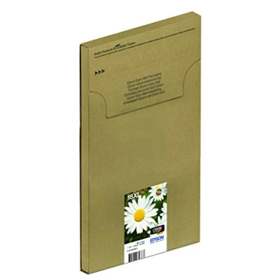 Image of Epson 18XL Daisy High Yield Genuine Multipack, Eco Friendly Packaging, 4 colours Ink Cartridges, Claria Home