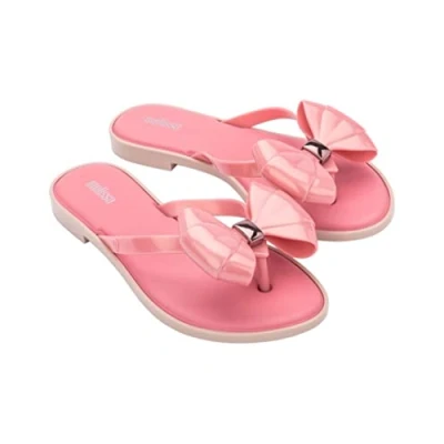 Image of Melissa Shoes Flip Flop Slim, Pink/Beige,