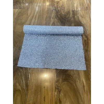 Image of Biznest Xl Sparkly Silver Crushed Crystal Diamond Dining Table Runner Mat 120X40Cm